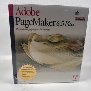 Adobe PageMaker 6.5 Plus (1999) Software Business Windows NEW Factory Sealed